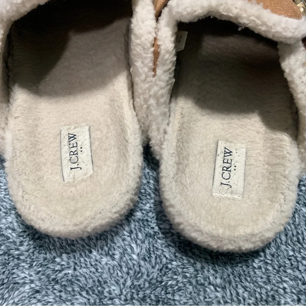 J. CREW - Sueded Sherpa Mules